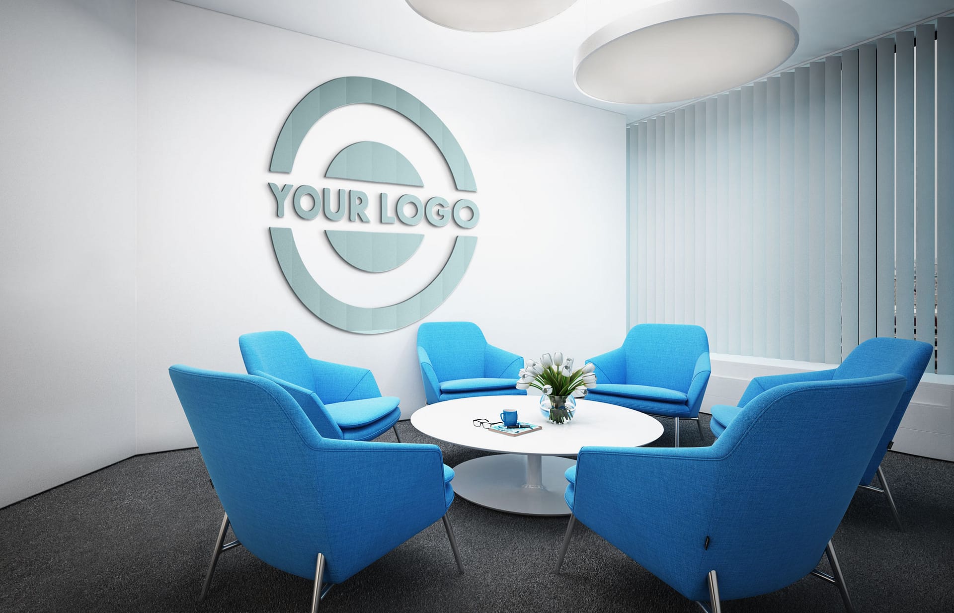 Corporate Round with 3D logo